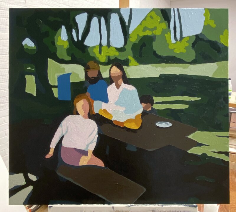 Family Picnic -- oil on canvas, 32%22x32%22, 2020.jpeg